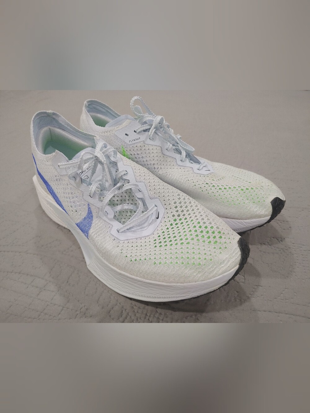 Nike ZoomX Vaporfly 3 Men's Size 13 Excellent Condition, White